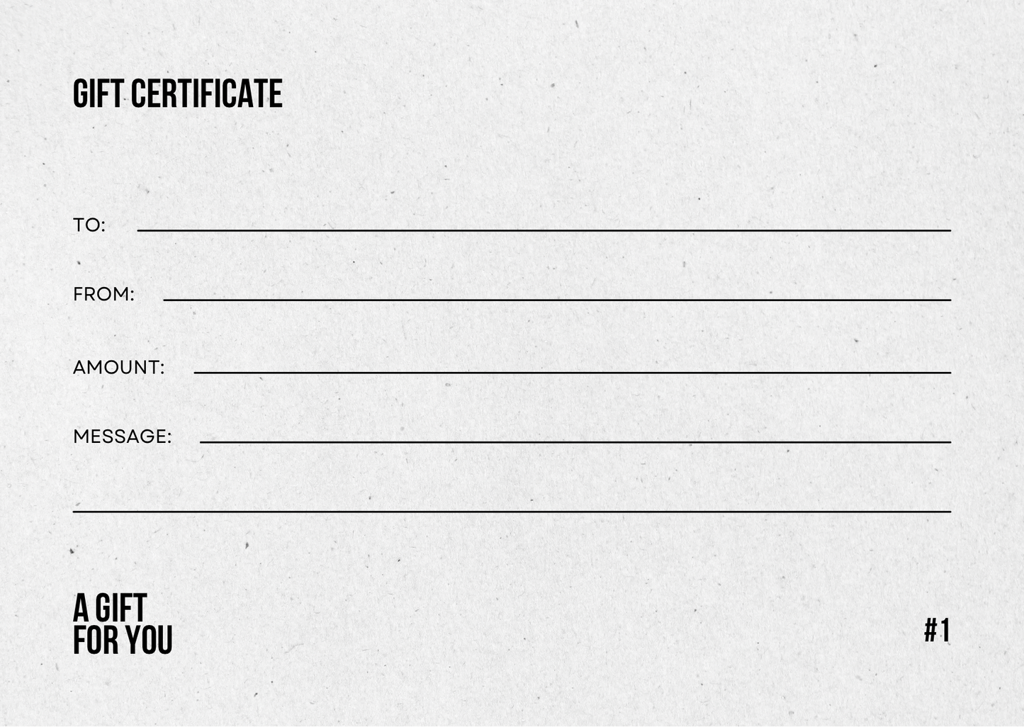 IYUNI HAIR GIFT CARD